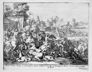 Le duc de Schomberg et le docteur Walker sont tués à la bataille de la Boyne, 1690
